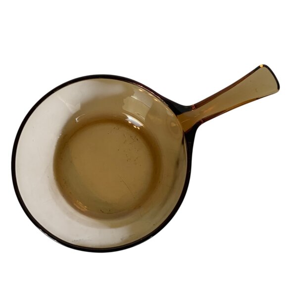 Corning Vision Amber Glass Saucepan With Pyrex Lid .5L Vintage - Picture 6 of 11